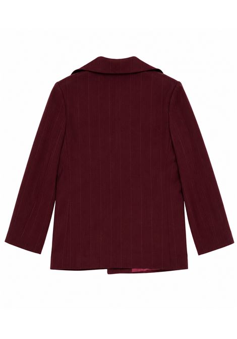 Giacca gessata Lù-Lù BY MISS GRANT | LL4582BORDEAUX